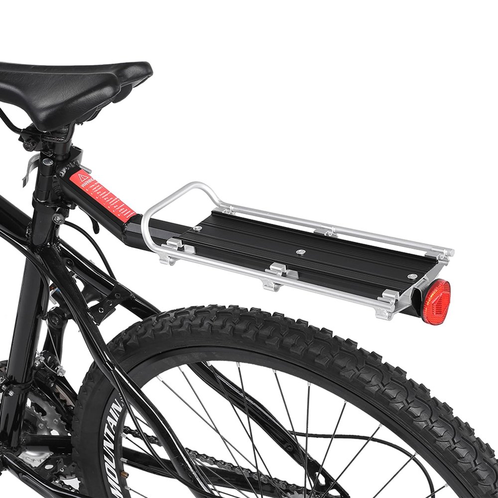 ASHATA Carrier Rack, Rear Rack Carrier for Mountain and Road , Seat Post Rack, 9KG Load Capacity Luggage Carrier Racks, Sit Pipe Diameter Below 32mm