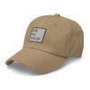 IDK IDC IDGAF Hat (Embroidered Dad Cap) Khaki view 3