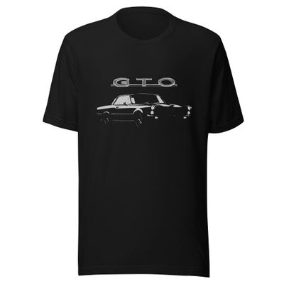1965 GTO Vintage Muscle Car Collector Short-Sleeve Unisex T-Shirt Black