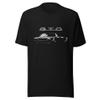 1965 GTO Vintage Muscle Car Collector Short-Sleeve Unisex T-Shirt Black view 1
