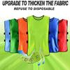 MCLAOSI Number Print Team Practice Vests Pinnies Jerseys for Kids Youth Sports Basketball, Soccer, Football 6-12 Packs view 3