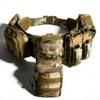 YAKEDA 5 in 1 Tactical Battle Belts for Law Enforcement Modular Heavy Equipment Police Duty Utility Belt with Pouches (CP) view 1