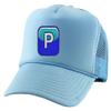 ALLNTRENDS Pushing P Trucker Embroidered TIK tok Hat Adjustable Cap (Sky Blue) view 1