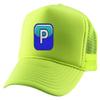 ALLNTRENDS Pushing P Trucker Embroidered TIK tok Hat Adjustable Cap (Neon) view 1