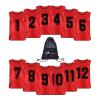 MCLAOSI Number Print Team Practice Vests Pinnies Jerseys for Kids Youth Sports Basketball, Football, Soccer 6-12 Packs view 1