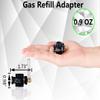 Horynar Butane Refill Adapter with Exhaust Air Pressure Button (4 Pack) view 2