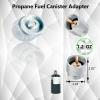 Horynar Butane Refill Adapter with Exhaust Air Pressure Button (4 Pack) view 4