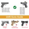 Glock 19/17/19X/23/32/45/44 Duty Holster - Level Retention, Thumb Release, 60 Adjustable, OWB Paddle view 2