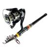 jinyi2016SHOP Fishing Poles Carbon Telescopic Fishing Rod and Fishing Reel Wheel Portable Travel Fishing Spinning Fishing Rod Combo Pen Fishing Rod (Color : Blue, Length : 3.6 m) view 1