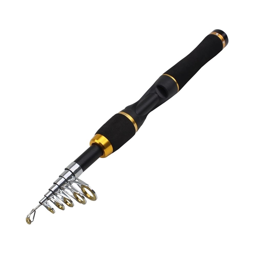 jinyi2016SHOP Fishing Poles Fishing Rod 1.65m Spinning Rod Closure 37cm Portable Travel Pocket Carbon Fishing Rod Multifunction Pole can Choose Reel Set Pen Fishing Rod (Color : White)
