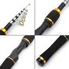 jinyi2016SHOP Fishing Poles Fishing Rod 1.65m Spinning Rod Closure 37cm Portable Travel Pocket Carbon Fishing Rod Multifunction Pole can Choose Reel Set Pen Fishing Rod (Color : White) view 3