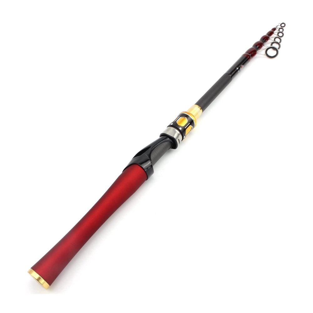 jinyi2016SHOP Fishing Poles Fishing Pole Carbon Lure Rod Fast Spinning Casting Rod Portable Telescopic Fishing Rod Pole Fishing Tackle Pen Fishing Rod (Color : White, Length : 1.8 m)