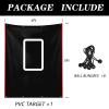 Baseball Backstop 4ft x 6ft Batting Cage Target Backdrop with Strike Zone for Baseball Softball Pitching Target Net Training Practice Tool (4ft x 6ft-Rectangular) view 4