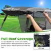 10L0L Golf Cart Sun Shade Cover Fit Yamaha G29 Drive & Drive 2, Superior UV & Sun Heat Blocking, Encrypted Polyester Mesh Shield,Very Easy to Install-Black Colour view 4