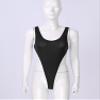 YiZYiF Womens Adult High Cut Thong Bikini Bodysuit Nightwear One Piece Monokini Swimsuit Black One Size view 4