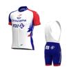 SGCIKER 2022 Men World Tour Team FDJ France Cycling Jersey Set,Summer Short Sleeve Breathable Cycle Shirt MTB Bike Clothing (2XL) view 1