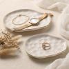 AISBUGUR Jewelry Dish Set of 2, Large Jewelry Tray for More Jewelry Ring Dish Jewelry Bowl with Beautiful Package and Greeting Card Perfect for Birthday Gifts for Women view 1