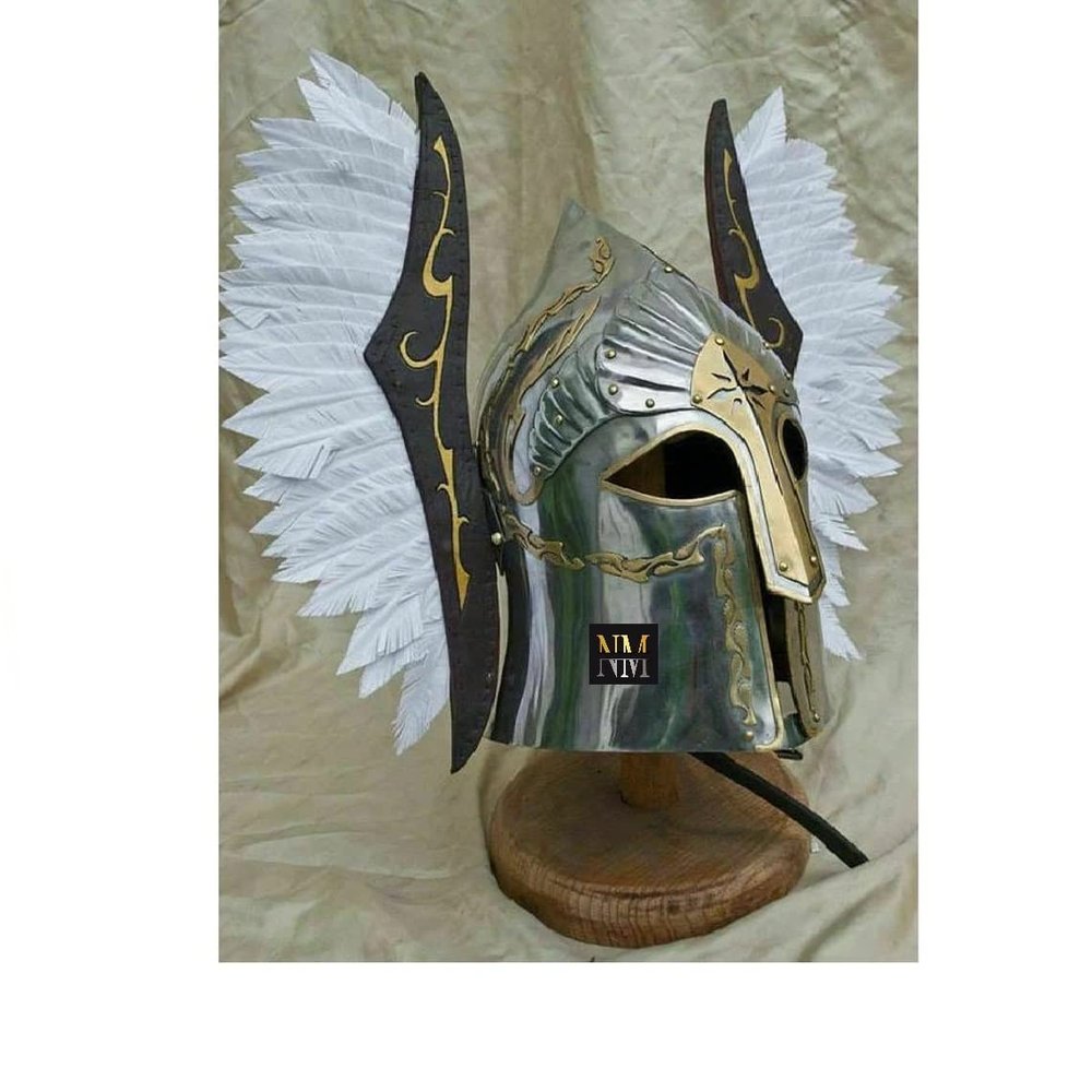 Viking Helmet Gondor Fountain Helmet Armor With Wing Viking Warrior Helmet