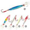 Spoons Fishing Lures Treble Hooks Salmon Bass Metal Fishing Lure Baits Kit with Tackle Box (Style B-5PCS) view 1