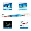 Spoons Fishing Lures Treble Hooks Salmon Bass Metal Fishing Lure Baits Kit with Tackle Box (Style B-5PCS) view 2