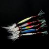 Spoons Fishing Lures Treble Hooks Salmon Bass Metal Fishing Lure Baits Kit with Tackle Box (Style B-5PCS) view 4