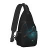 ASYG Music Sling Bag Crossbody Chest Daypack Casual Backpack Music Notes Shoulder Bag For Travel Hiking Sport Outdoor view 2