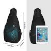 ASYG Music Sling Bag Crossbody Chest Daypack Casual Backpack Music Notes Shoulder Bag For Travel Hiking Sport Outdoor view 3