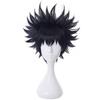 Ebingoo Short Black Cosplay Wig for Men With Cap - Synthetic Hair With Bangs for Anime, Halloween Costume - Boys view 2