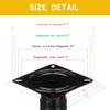 ofyou Boat Seat Pedestal ranging from 11  to 17  inches,Adjustable Boat Seat Pedestals,Black Powder Coated view 2