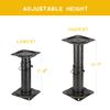ofyou Boat Seat Pedestal ranging from 11  to 17  inches,Adjustable Boat Seat Pedestals,Black Powder Coated view 3