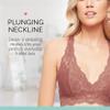 Mia Lace Bralette for Women, Unpadded and Unlined Wireless Bra, Perfect Racerback Everyday Lingerie (X-Large, Pecan) view 3