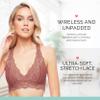 Mia Lace Bralette for Women, Unpadded and Unlined Wireless Bra, Perfect Racerback Everyday Lingerie (X-Large, Pecan) view 4
