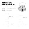 Fire-Maple Antarcti Camping Kettle Stainless Steel Camp Tea Pot, 1.5L view 2