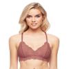 Katie Triangle Bralette for Women, Unpadded and Unlined Wireless Bra, Perfect Adjustable Everyday Lace Lingerie (X-Large, Pecan) view 1
