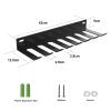 Riuog Gym Equipment Storage Rack,Multi Purpose Wall Mount Home Gym Equipment Storage Rack for Resistance Bands, Jump Ropes, Yoga Mat, Foam Roller, Chains, Barbells Carabiners Included, gift view 3