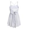Fldy Girls Camisole Spaghetti Straps Ruffled Mesh Dress Kids Ballet Dancewear for Gymnastics Performance White 8 Years view 4