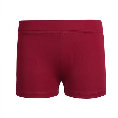 Jhaoyu Girls Ballet Dance Shorts Gymnastics Yoga Sports Active Shorts Cycling Running Bottoms Workout Swim Trunks Burgundy 6 Years
