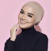 3 Pieces Adjustable Muslim Inner Under Hijab Cap with Ties Back Islamic Under Scarf Bonnet Caps Chemo Cap (White) view 4