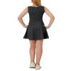 Aurgelmir Girls Crewneck Sleeveless Tennis Dresses Kids Workout Cute Outfits Tank Golf Dresses with Shorts Pocket Black view 2