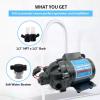 Sailingflo 12V Diaphragm Pump-7.0 GPM 60 PSI 5 Chamber with 1/2 Inch FNPT Ports Water Pressure Pump Marine, RV, Boat, Yacht, Mini Motor view 2