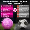 Size 4 Soccer Ball Glitter Pink - Kids Aged 4-6 6-8 8-12 Outdoors Sports Training Ball Recreation Playing Ball Teens Girls Children Youth Back to School Birthday view 2