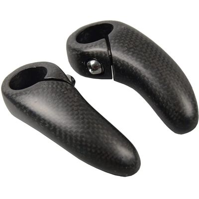 1 Pair Bike Handlebar Extender Extension Mountain Bike Handlebar Ends Carbon Fiber 3K MTB Bicycle Vice Handlebar (Matte)