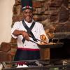 Keymall Hibachi Chef Tall Hat and Apron Costume Set with Headband Tie for Japanese Cuisine Lovers and Hibachi Enthusiasts view 4