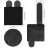 3 Pieces Molle Patches Panel Attachment Tactical Backpack Patches Display Board Black Molle Holder for Backpacks Military Army Hook and Loop Visor Cover view 2
