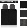 3 Pieces Molle Patches Panel Attachment Tactical Backpack Patches Display Board Black Molle Holder for Backpacks Military Army Hook and Loop Visor Cover view 3