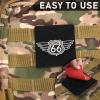 3 Pieces Molle Patches Panel Attachment Tactical Backpack Patches Display Board Black Molle Holder for Backpacks Military Army Hook and Loop Visor Cover view 4