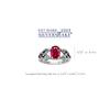 Silvershake Simulated Red Ruby Gemstone 925 Sterling Silver Celtic Knot Weave Solitaire Ring Jewelry July Birthstone Size 9 view 4
