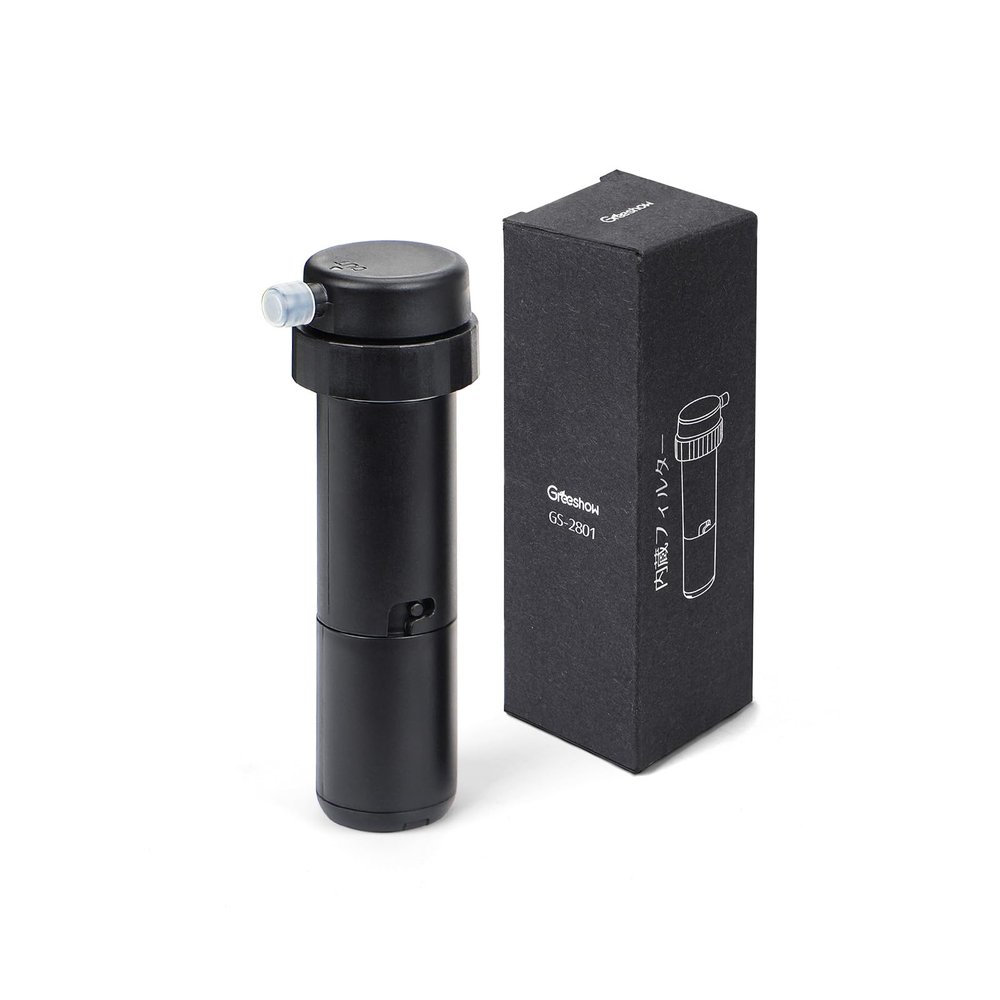 Greeshow Internal Filter Element, Water Filter Replacement, Filter Replacement Element for GS-2811 Automatic Electric Water Filter, Easy to Replace, Black