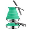 Geiserailie 1.5l Portable Collapsible Kettle Camping Pot Collapsible Tea Kettle for Hiking Travel and Outdoors(Green) view 1