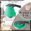 Geiserailie 1.5l Portable Collapsible Kettle Camping Pot Collapsible Tea Kettle for Hiking Travel and Outdoors(Green) view 2
